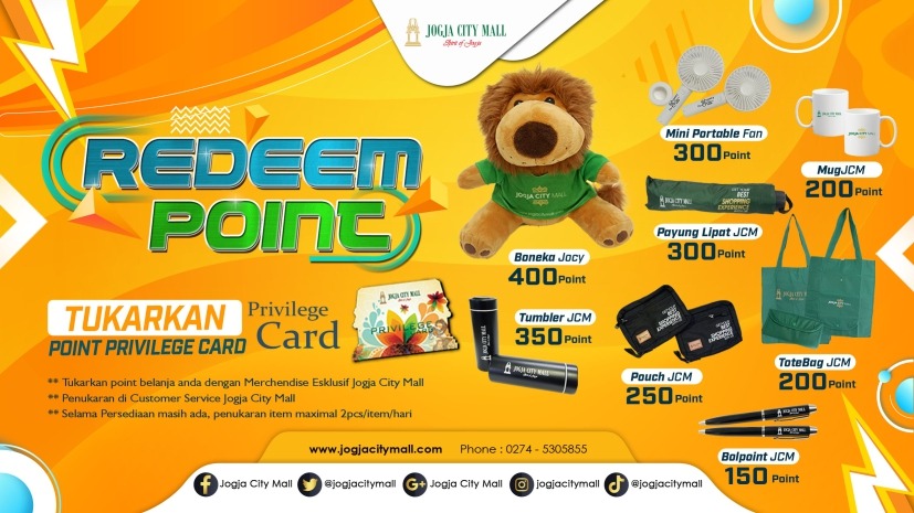 REEDEM POINT PRIVILEGE CARD JOGJA CITY MALL