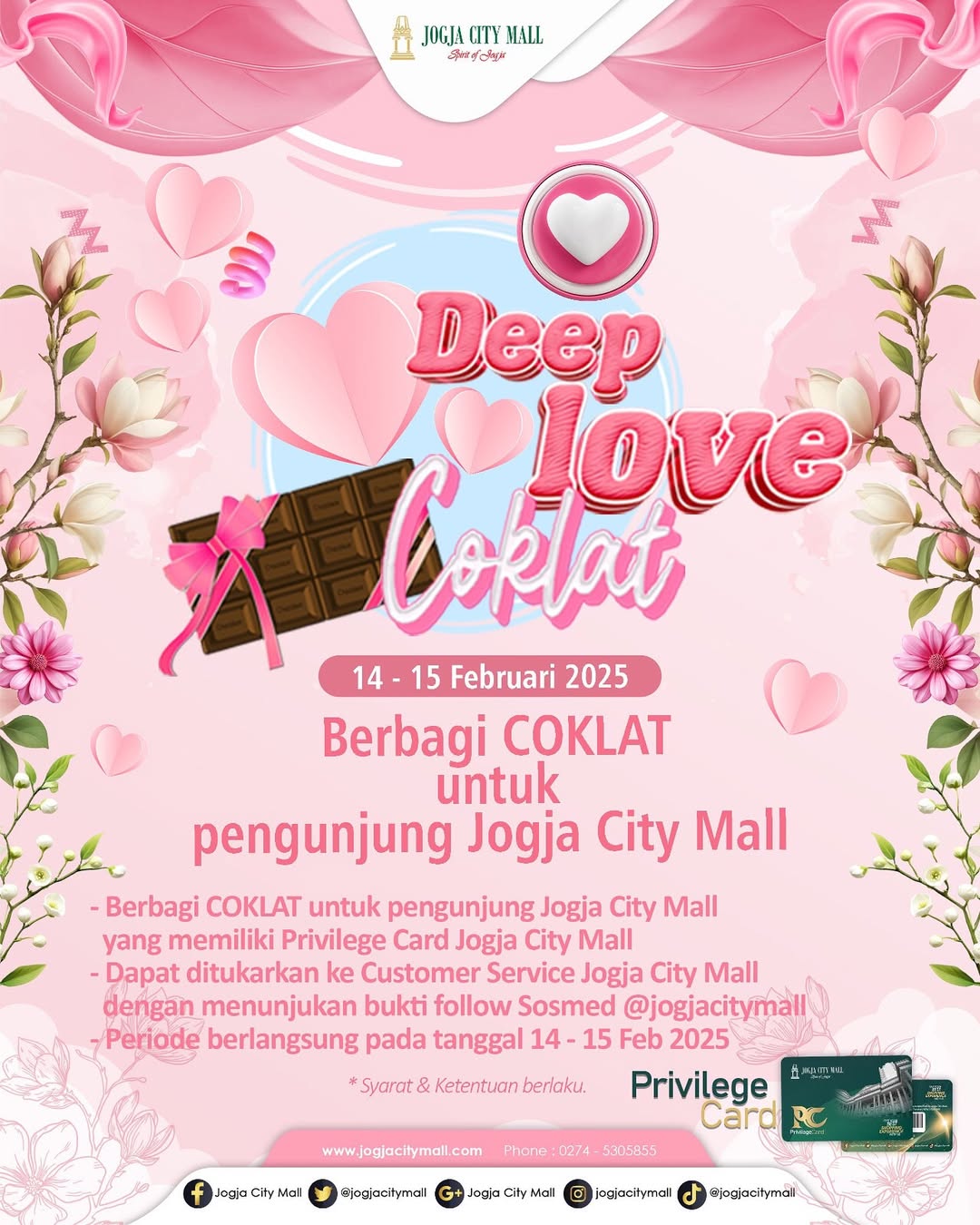 BAGI-BAGI COKLAT UNTUK PENGUNJUNG JCM