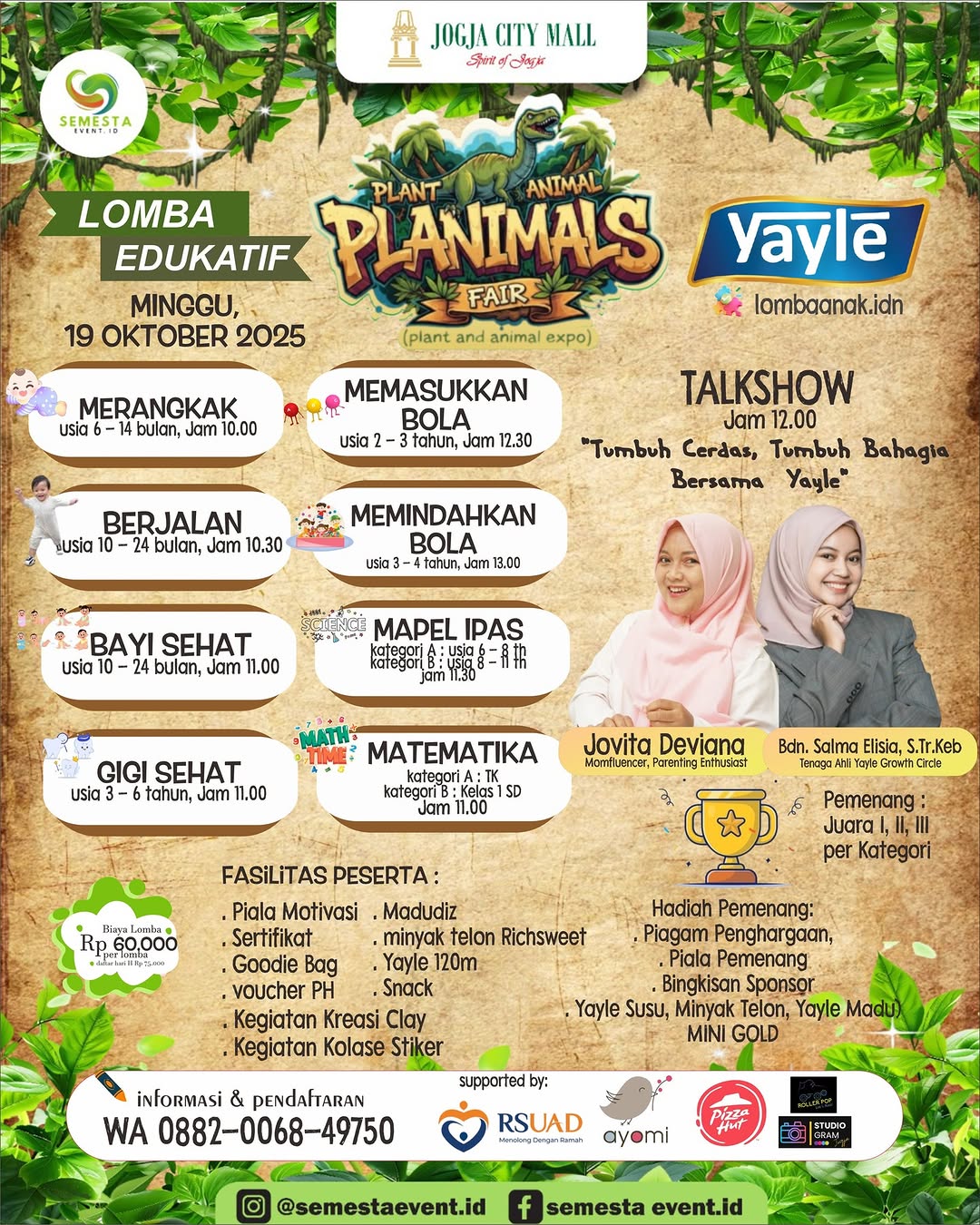 PLANIMALS FAIR – LOMBA EDUKATIF BERSAMA YAYLE