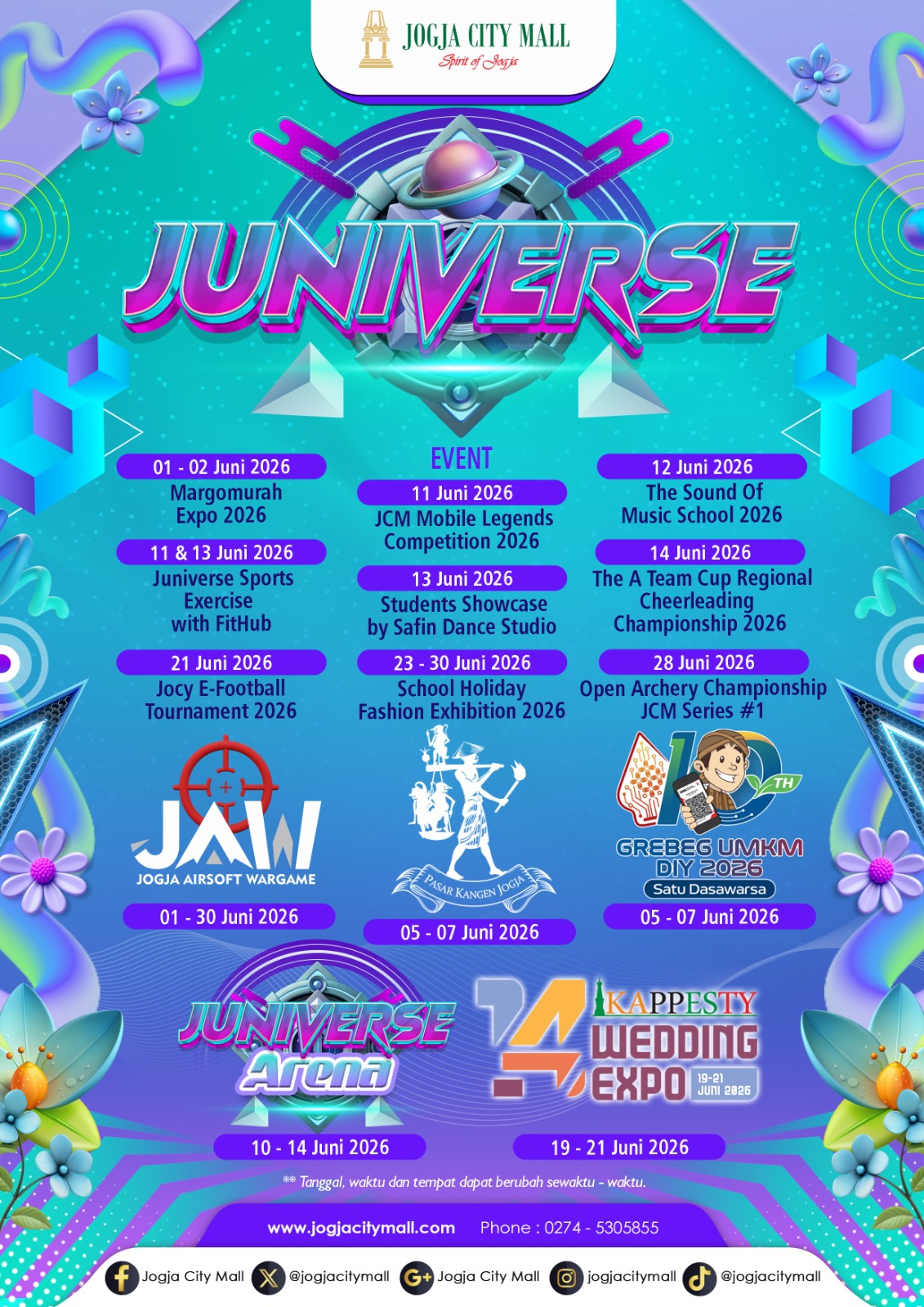 JUNIVERSE HADIRKAN RANGKAIAN EVENT SERU SEPANJANG JUNI 2026 DI JOGJA CITY MALL